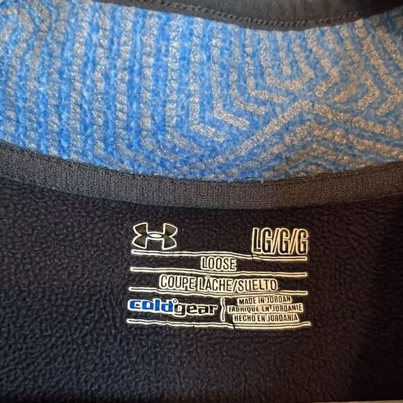 UNDER ARMOUR YOUTH L COLD GEAR ZIP COLLAR SWEATSHIRT - Picture 7 of 12